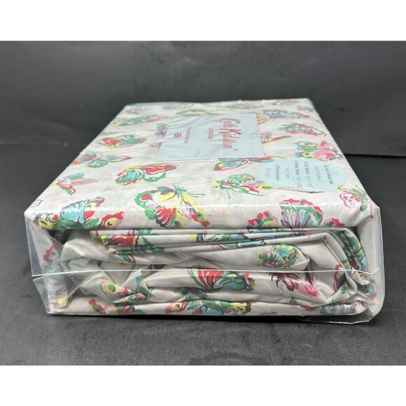CATH KIDSTON BUTTERFLIES Queen Sheet Set 100% Cotton 200 TC Percale NIB NEW - Picture 6 of 7